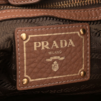 Prada Vitello Daino Side Pocket Hobo Cuoio 6 of 10