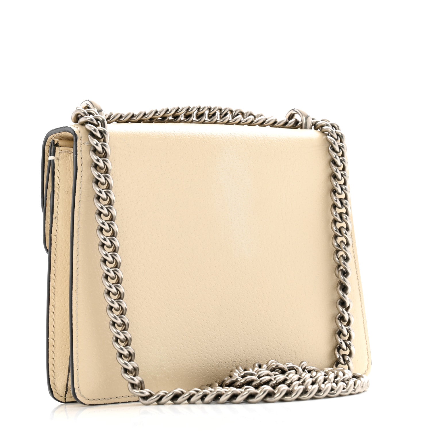 Gucci Textured Calfskin Crystal Mini Dionysus Shoulder Bag Mystic White 3 of 18