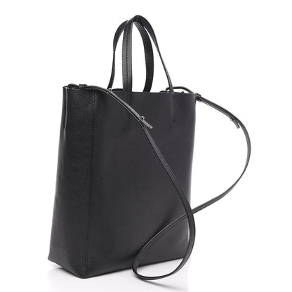 Celine Grained Calfskin Small Vertical Cabas Black 2 of 8