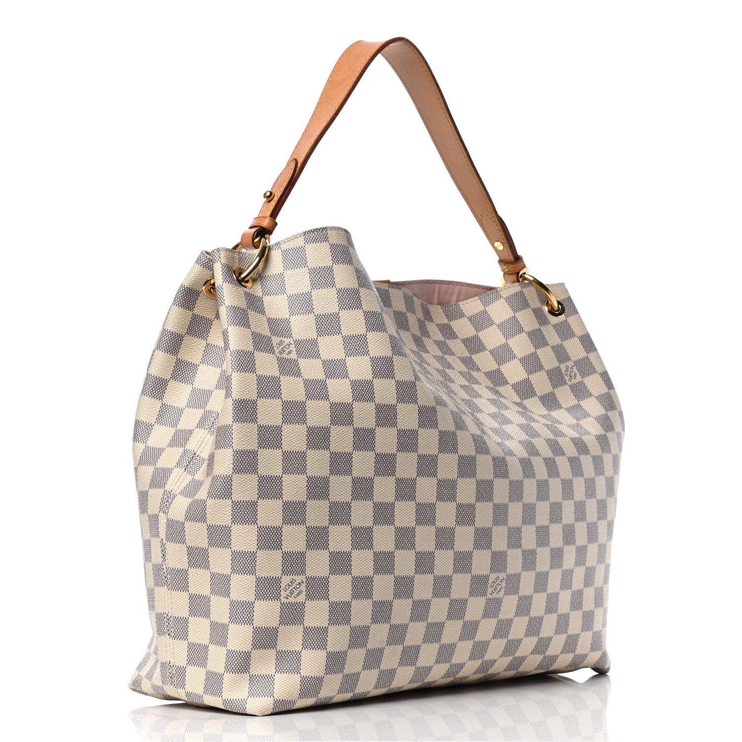 Louis Vuitton Damier Azur Graceful MM Rose Ballerine 2 of 6