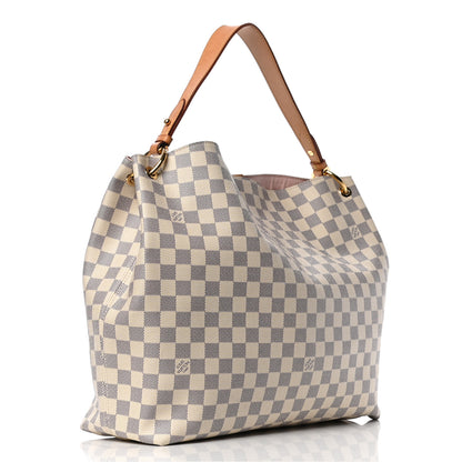 Louis Vuitton Damier Azur Graceful MM Rose Ballerine 2 of 6