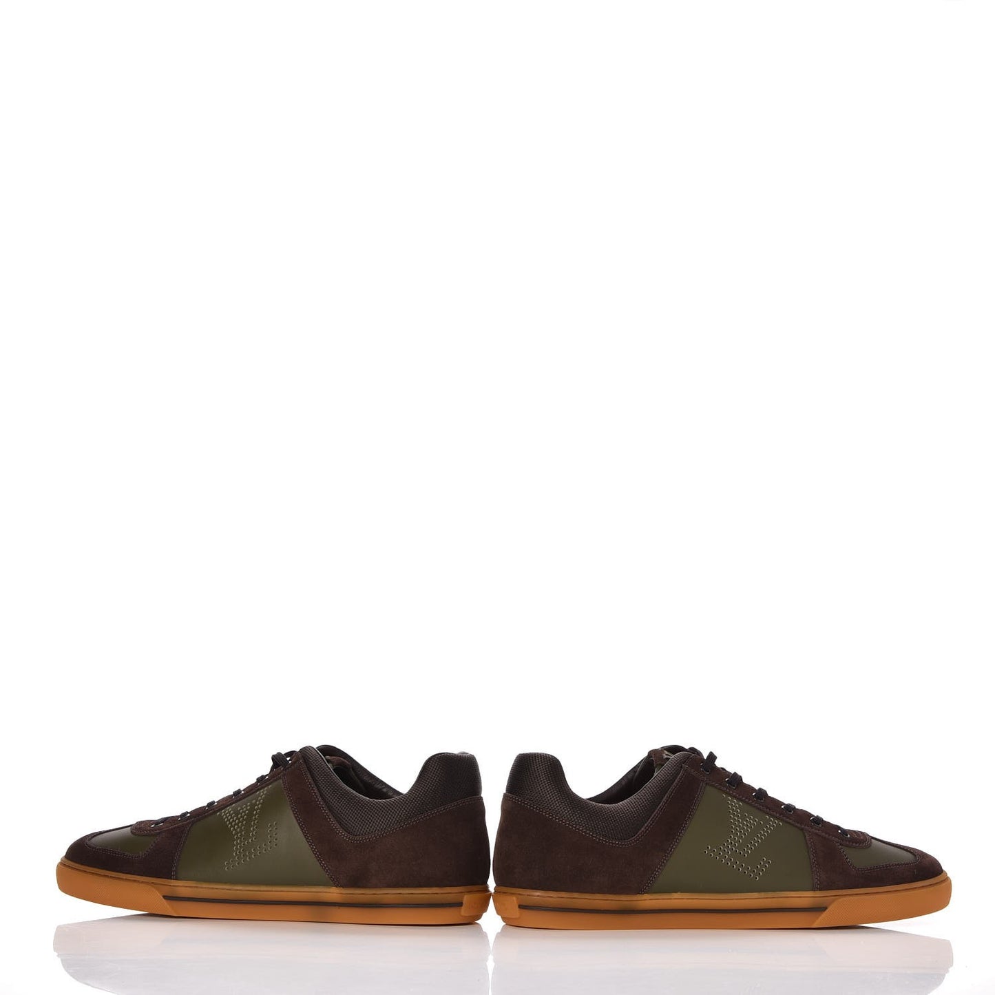 Suede Calfskin Dream On Sneakers 11 Brown Olive