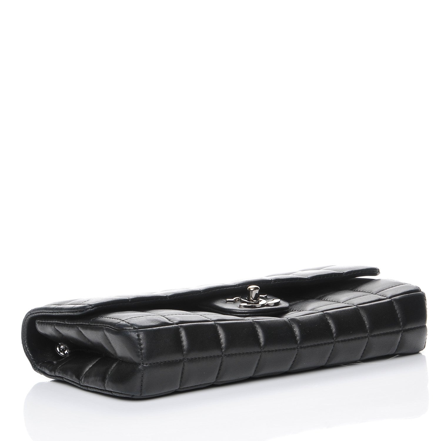 Chanel Lambskin East West Chocolate Bar Chain Flap Black 4 of 9