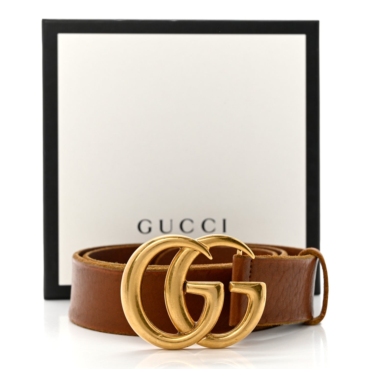 Faded Calfskin Double G 40mm Belt 85 34 Cuir