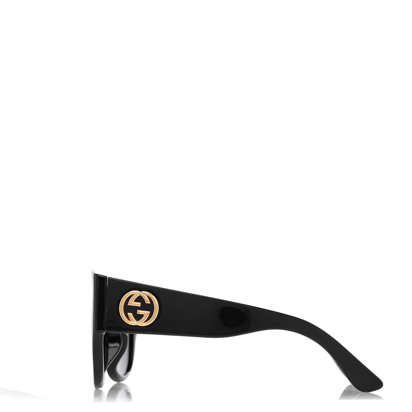 Acetate Square Frame Sunglasses GG0142SA Black