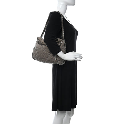 Chanel Washed Lambskin Chain Around Hobo Taupe 2 of 11