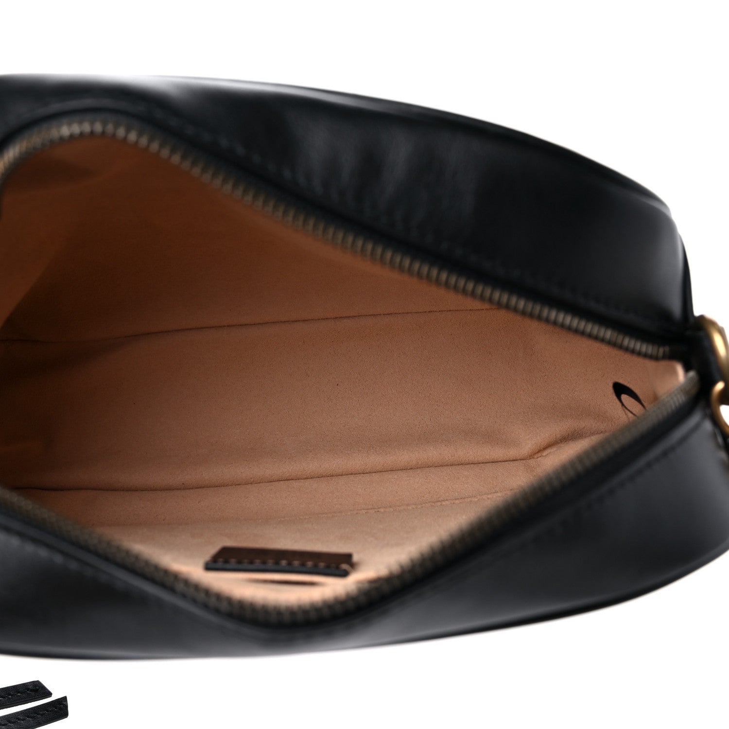 Gucci Calfskin Matelasse Small GG Marmont Chain Shoulder Bag Black 5 of 11