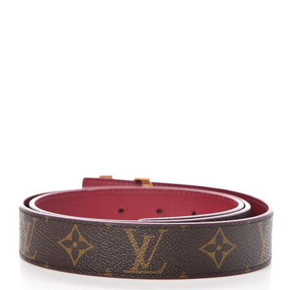 Louis Vuitton Monogram Calfskin 30mm LV Initiales Reversible Belt 90 36 Fuchsia 3 of 7
