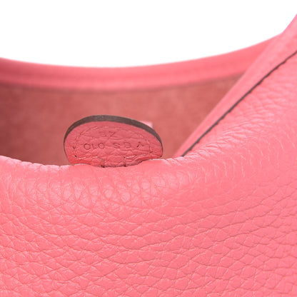 Hermes Taurillon Clemence Allegro Evelyne TPM Rose Azalee Rose Confetti 7 of 10