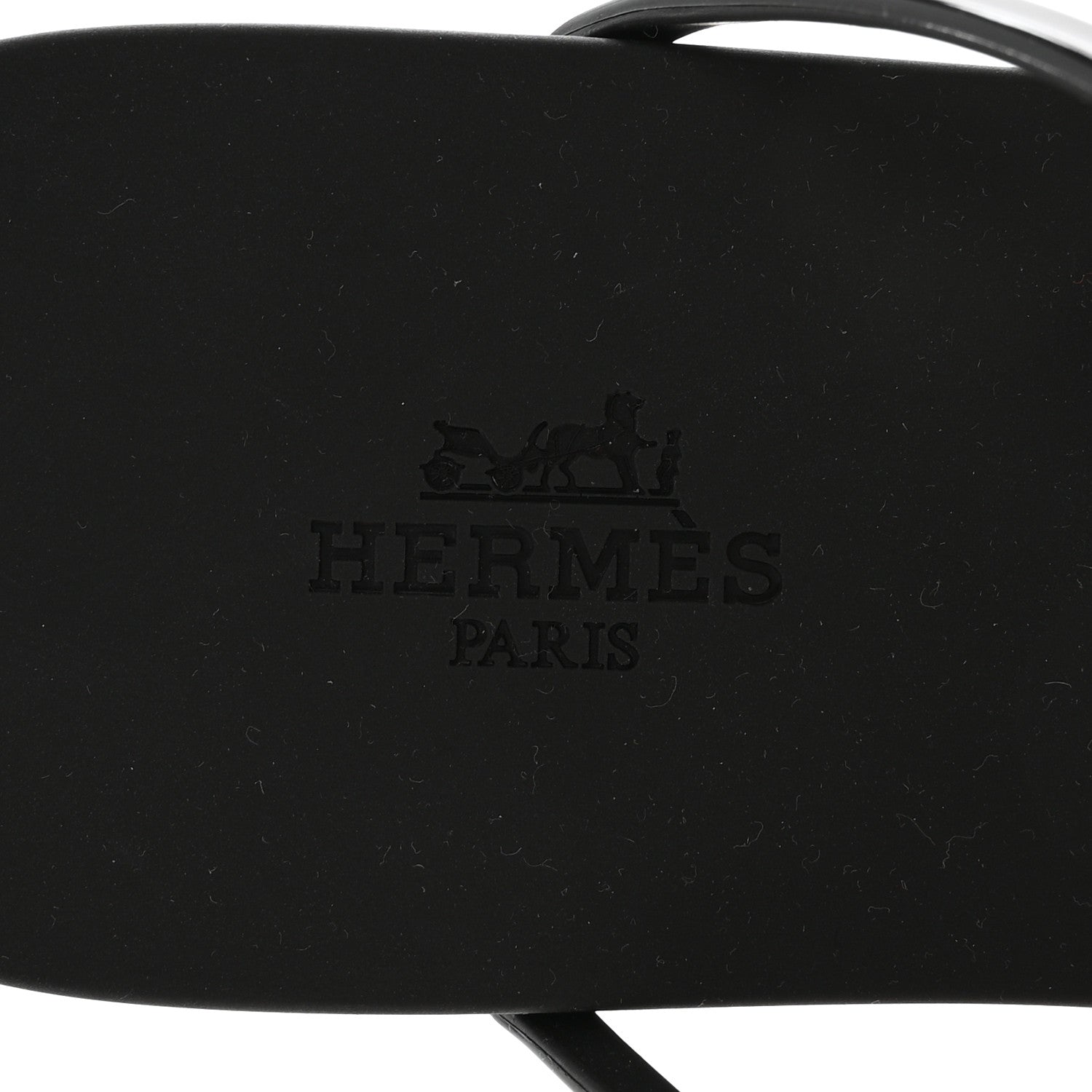 Hermes Rubber Womens Mykonos Sandals 38 Black 8 of 8