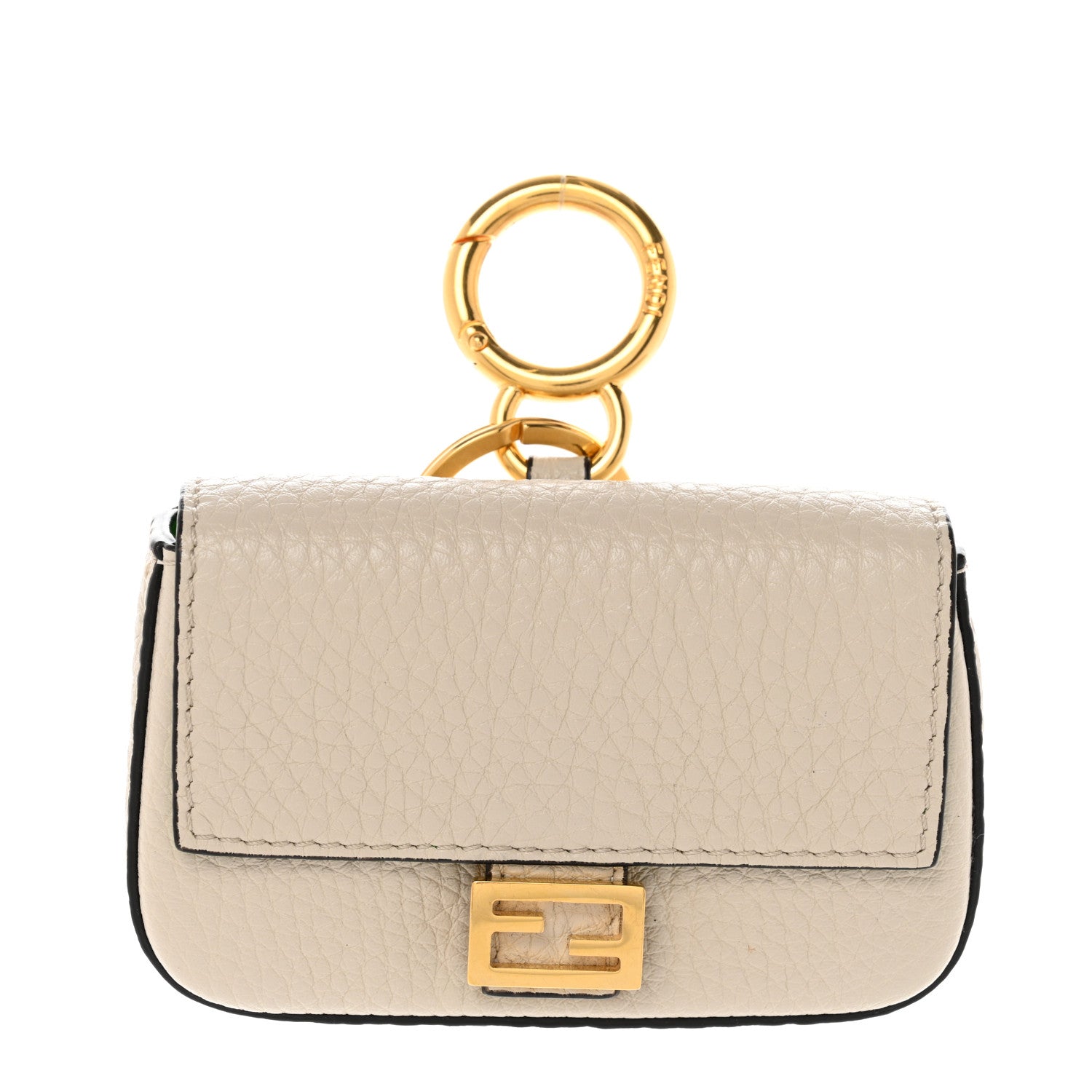 Fendi Cuoio Romano Micro Baguette Charm Latte 1 of 6