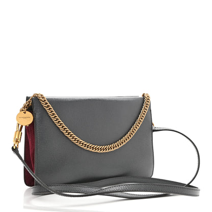 Givenchy Goatskin Suede Cross 3 Crossbody Bag Grey Aubergine 3 of 10