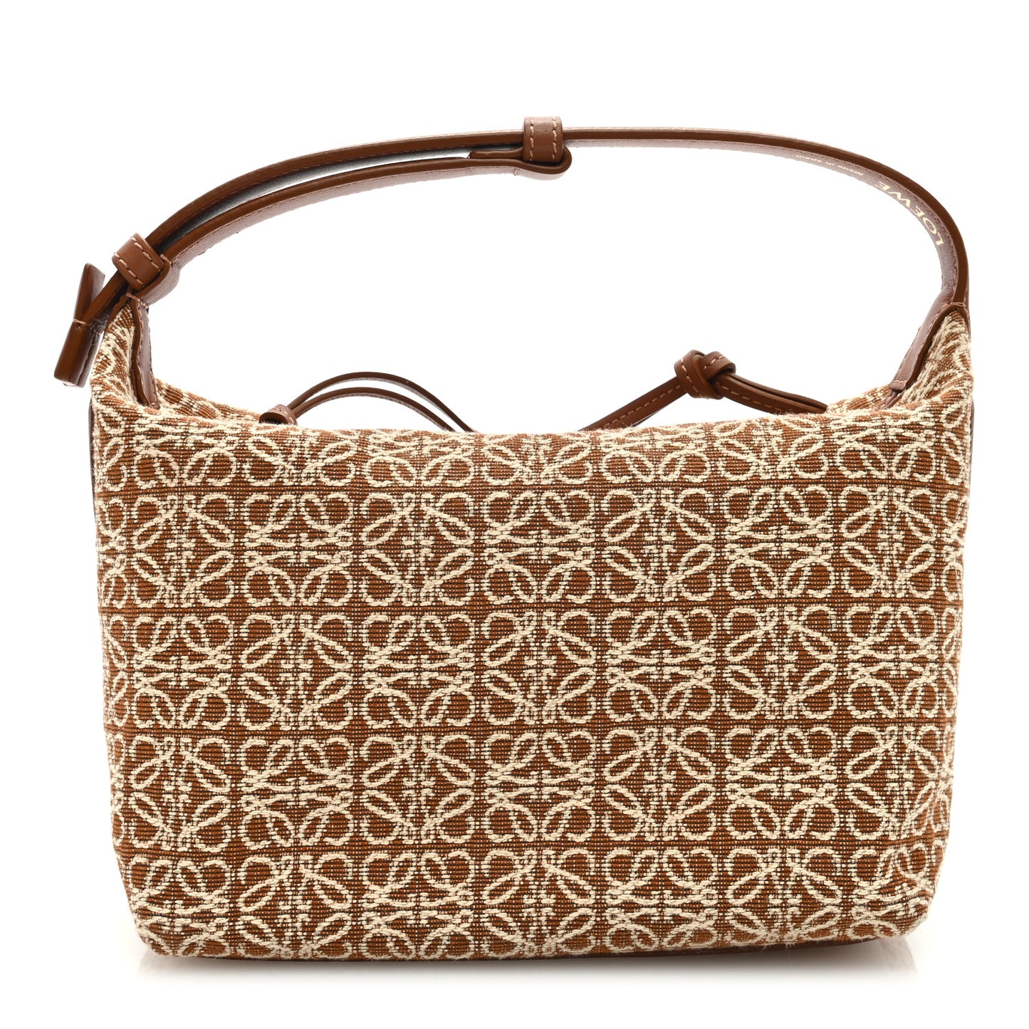 Jacquard Anagram Calfskin Small Cubi Bag Tan Pecan