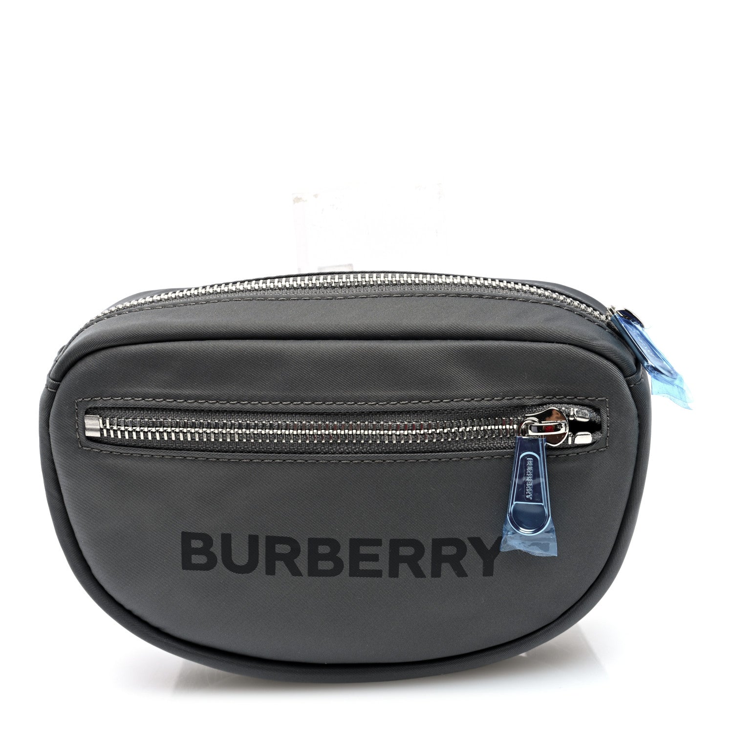 Burberry Econyl Logo Print Small Cannon Bum Bag Charcoal Grey 1 of 9