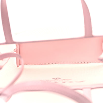 Prada Sequin Mesh Small Tote Bag Pink 6 of 13