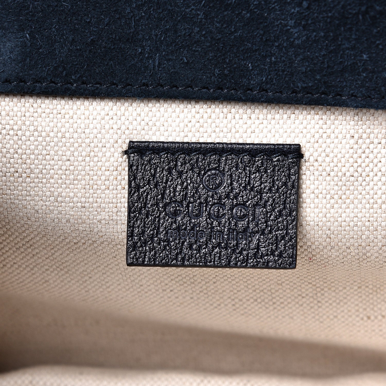 Gucci Suede Web Small Neo Vintage Double Flap Messenger Bag Blue 6 of 13
