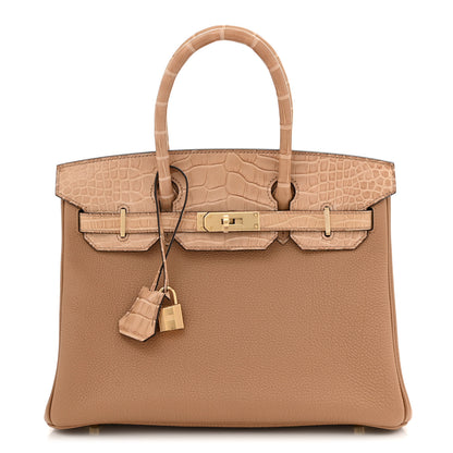 Hermes Togo Matte Alligator Birkin Touch 30 Chai 1 of 11