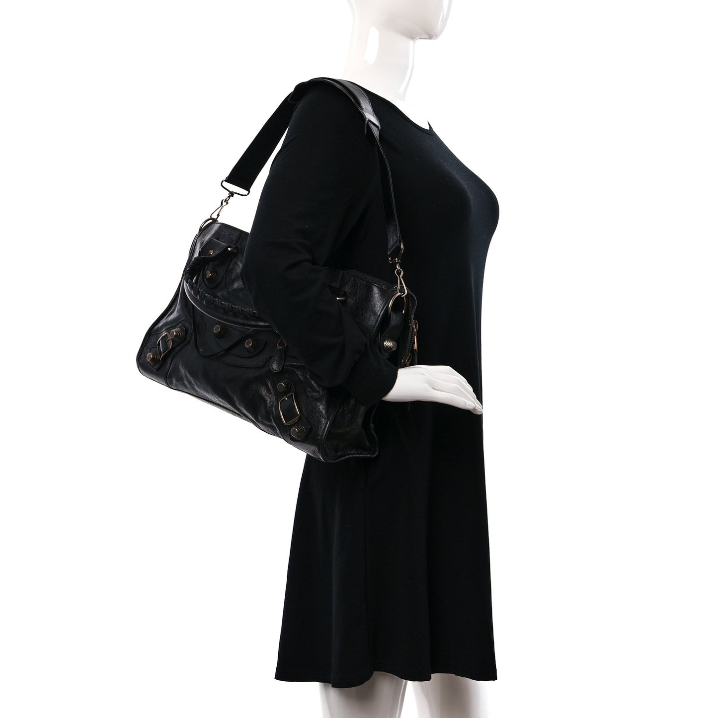 Agneau Giant 21 Rose Gold Hardware City Black