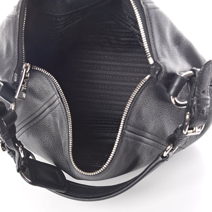 Prada Vitello Phenix Hobo Black 5 of 11