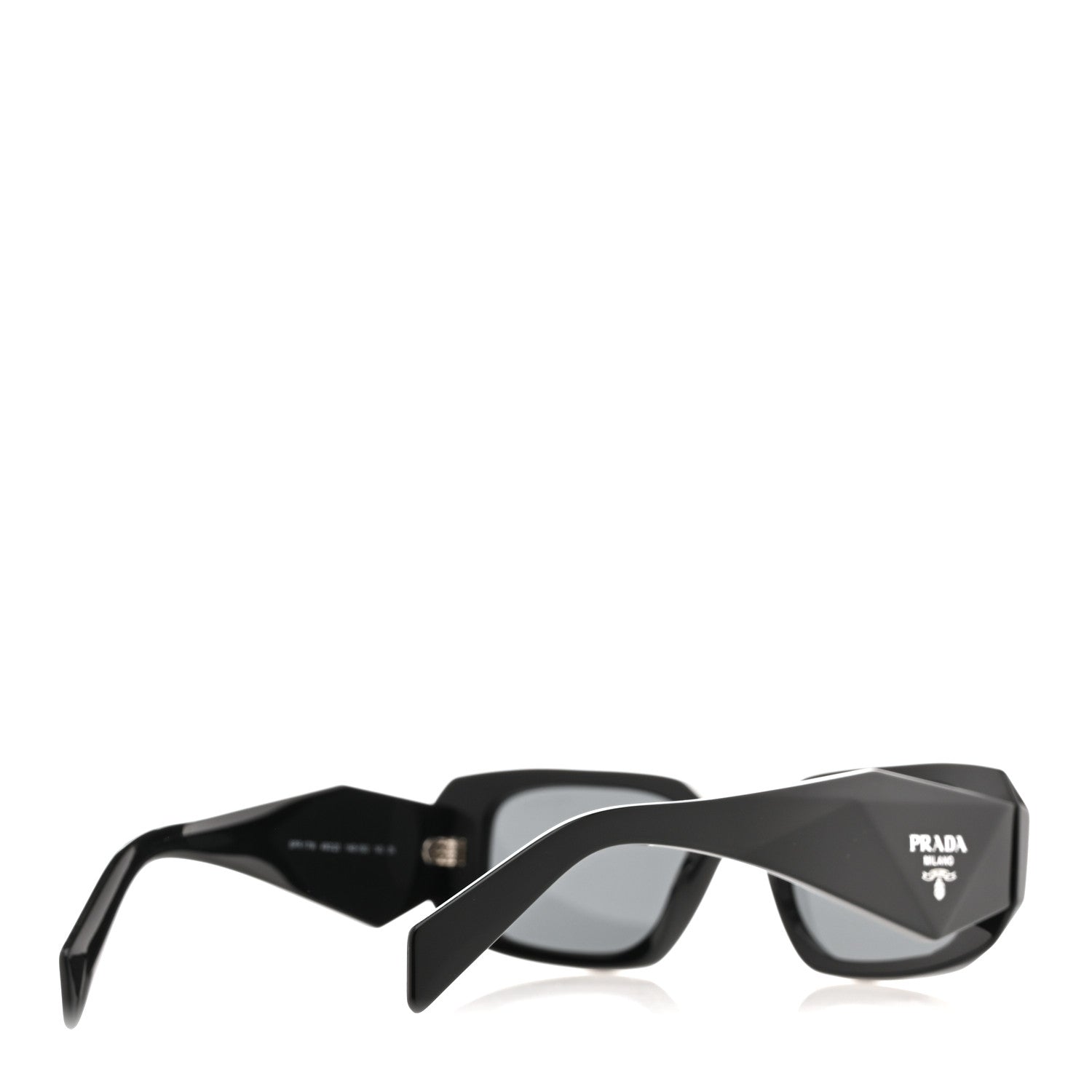 Prada Acetate Symbole Sunglasses SPR 17W Black 4 of 8