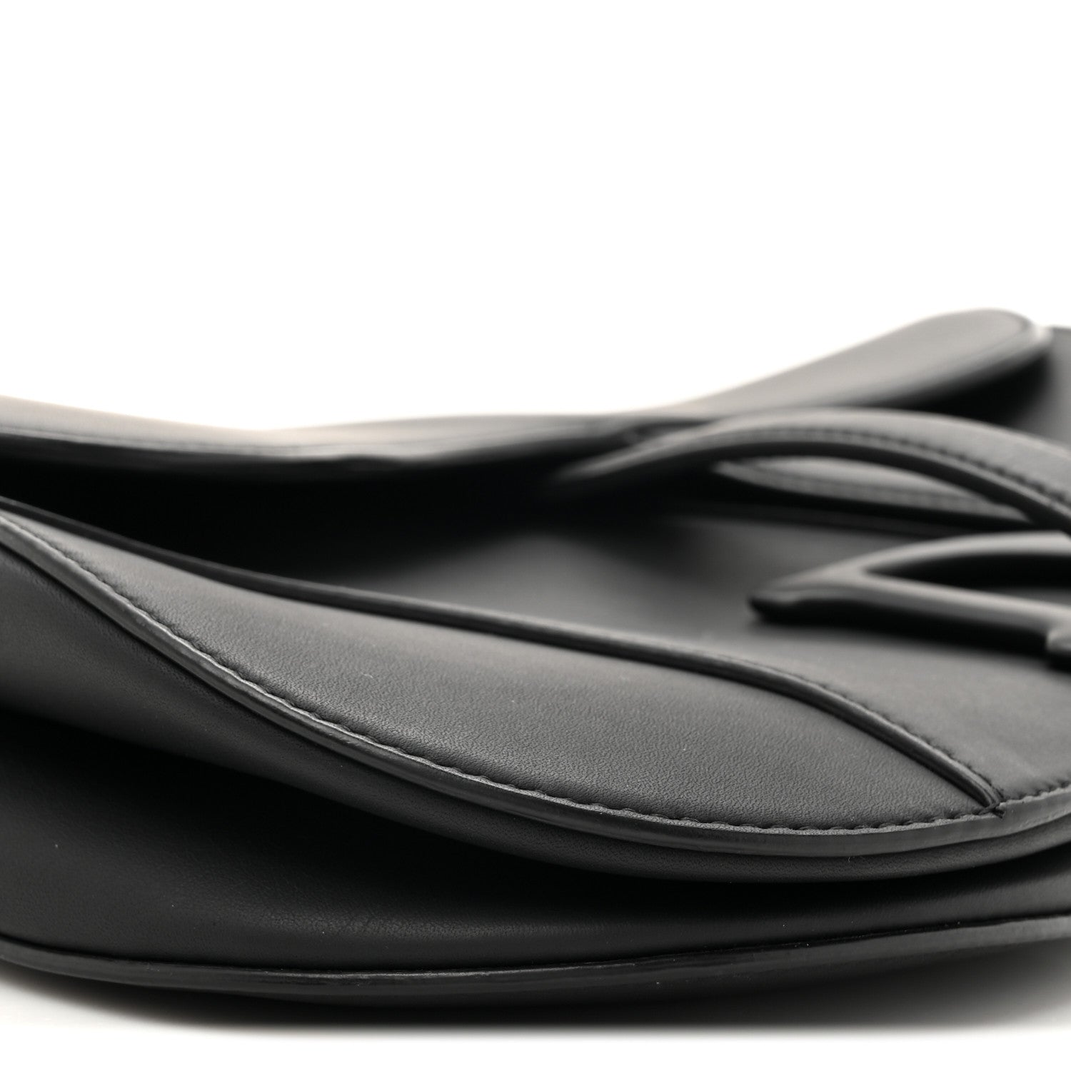 Christian Dior Ultra Matte Calfskin Saddle Bag Black 10 of 13