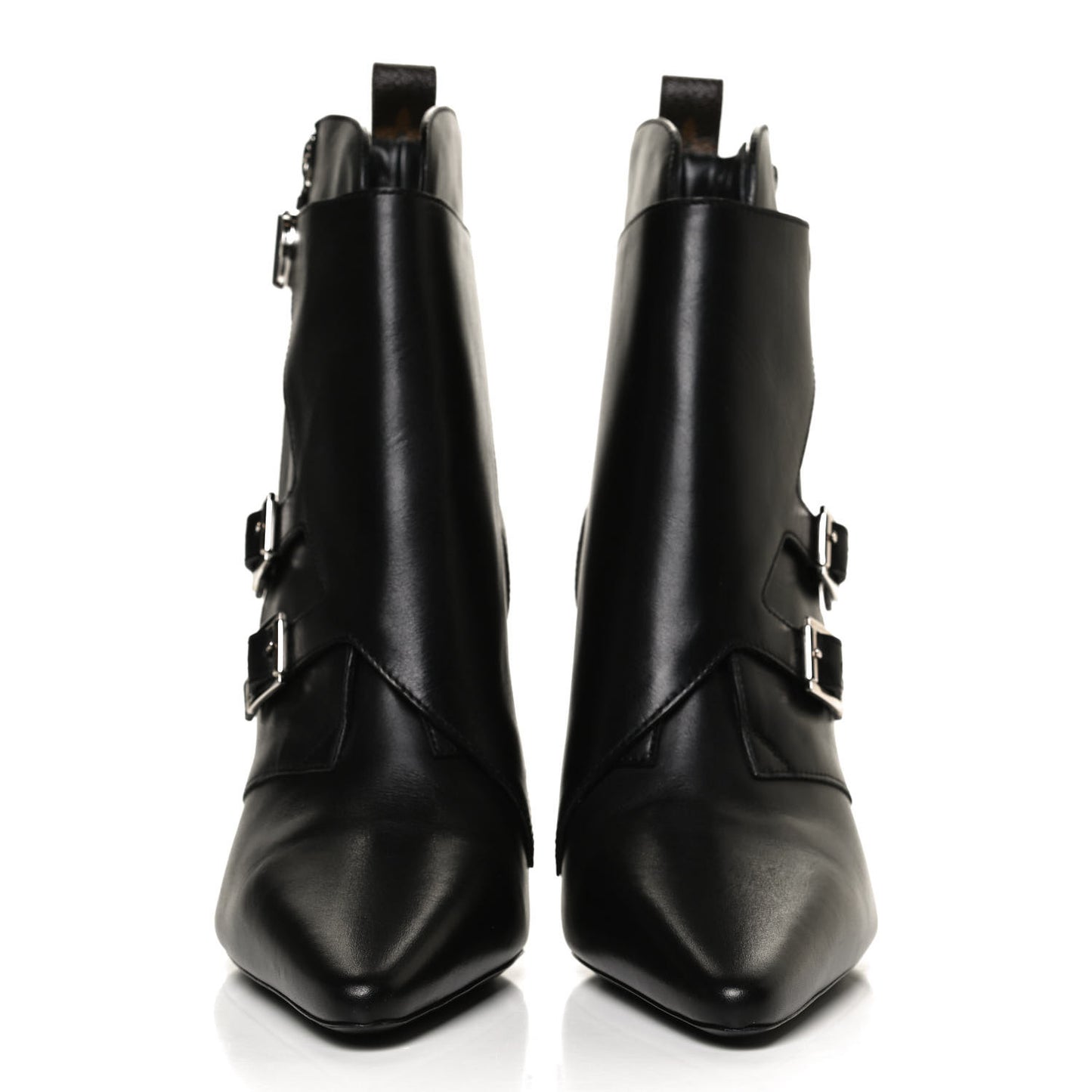 Calfskin Monogram Janet Ankle Boots 40 Black