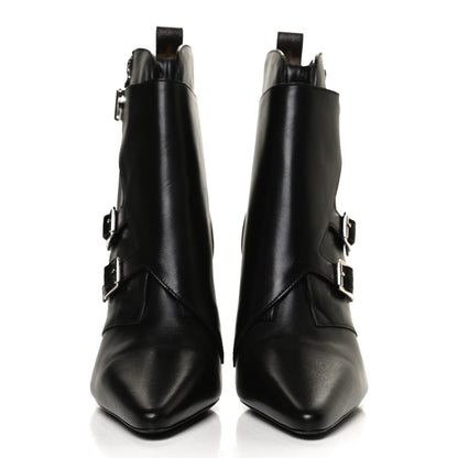 Louis Vuitton Calfskin Monogram Janet Ankle Boots 40 Black 2 of 10
