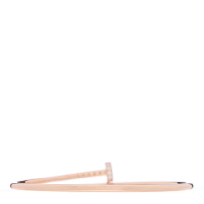Cartier 18K Pink Gold Diamond Small Juste Un Clou Bracelet 17 2 of 4