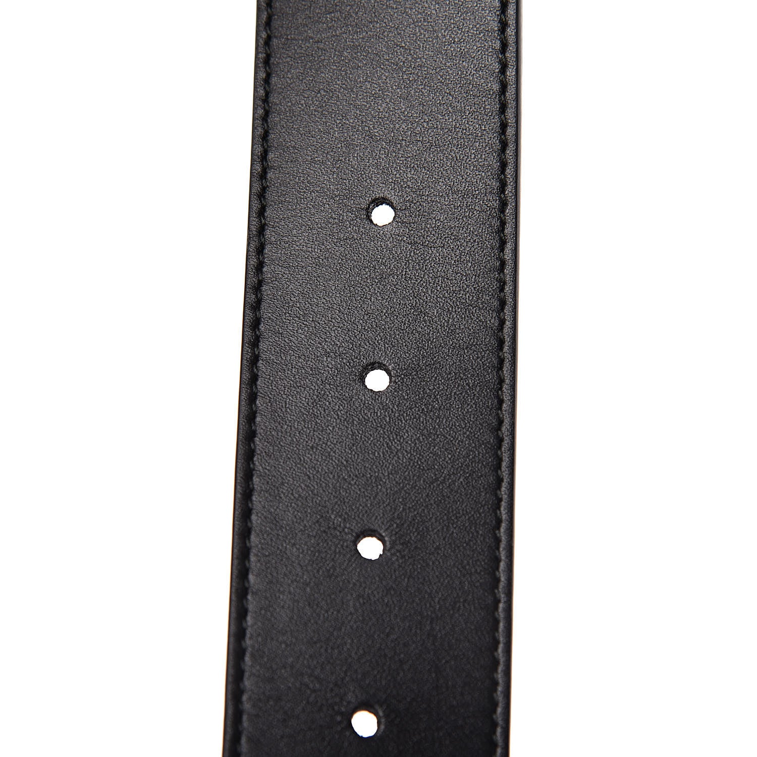 Gucci Moon Calfskin Pearl Double G 40mm Belt 75 30 Black Cream 6 of 6