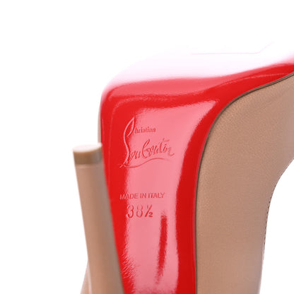Christian Louboutin Nappa Apostrophy 100 Pumps 38.5 Nude 7 of 17