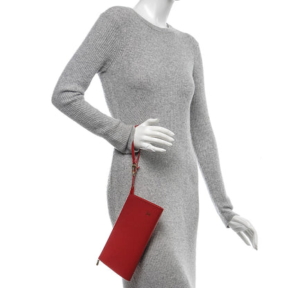 Louis Vuitton Epi Pochette Accessories 24 Castillan Red 2 of 6