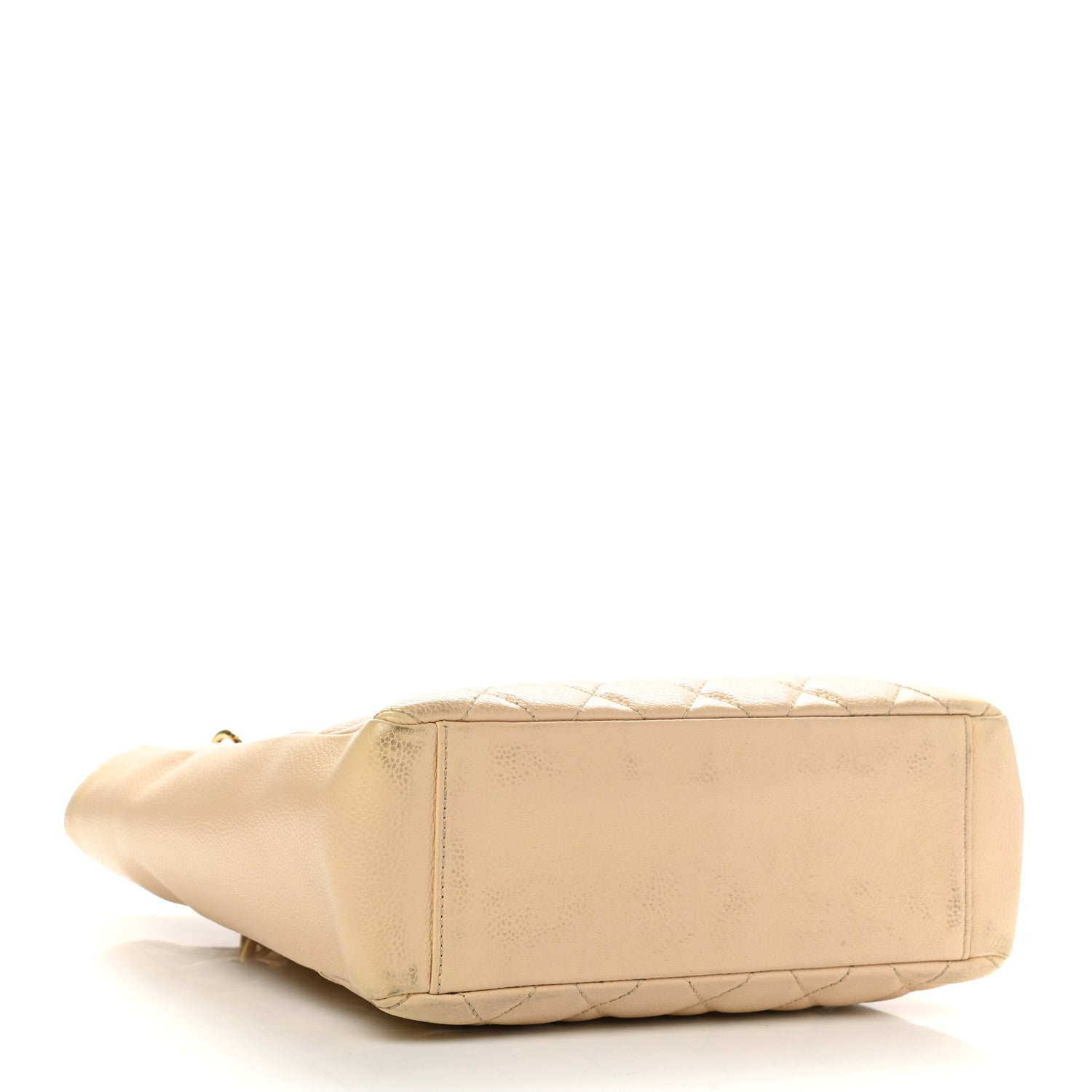 Chanel Caviar Quilted Petit Shopping Tote PST Beige 4 of 11