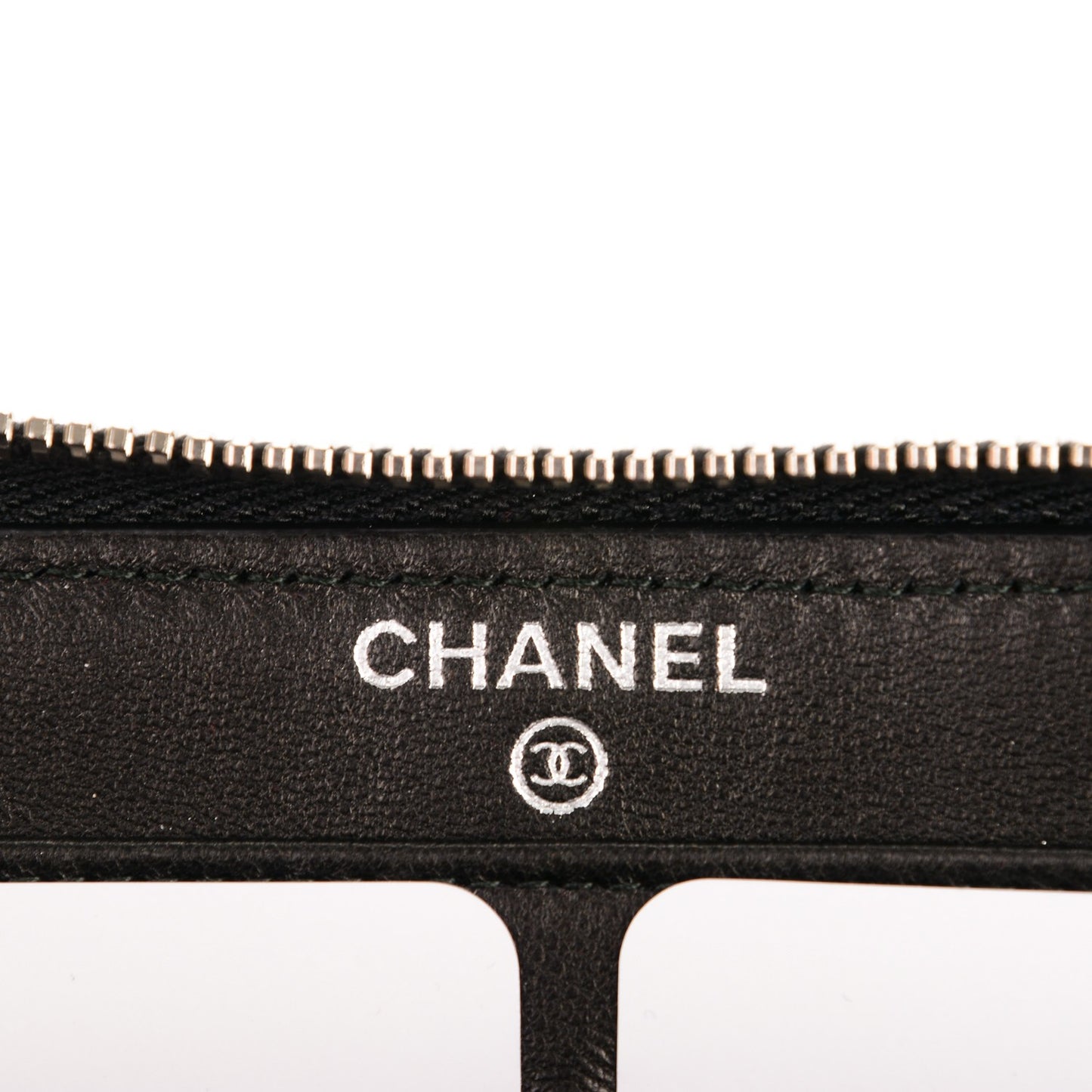 Patent Quilted Coco Boy Zip Around Wallet Black