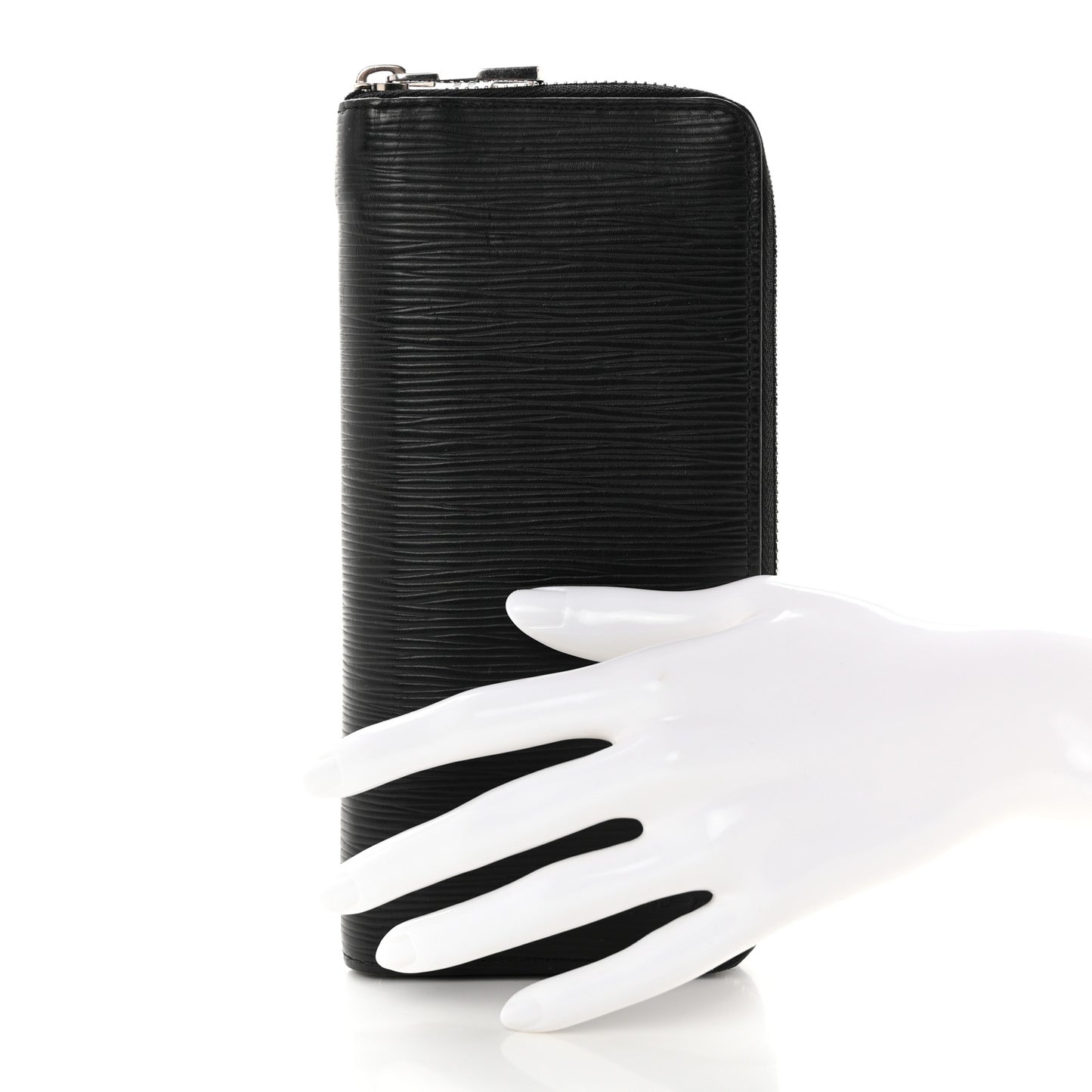 Epi Zippy Vertical Wallet Black