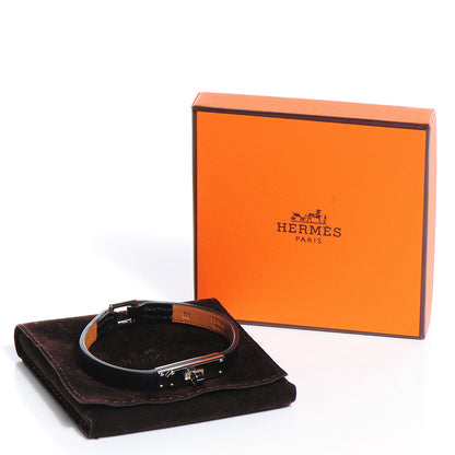 Hermes Chamonix Micro Kelly Single Tour Bracelet Medium Black 4 of 9