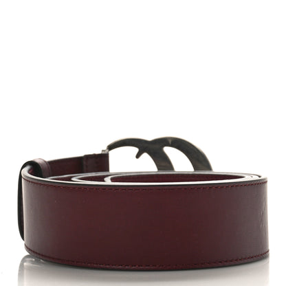 Gucci Moon Calfskin Nickel Double G 40mm Belt 90 36 Strong Red 2 of 3