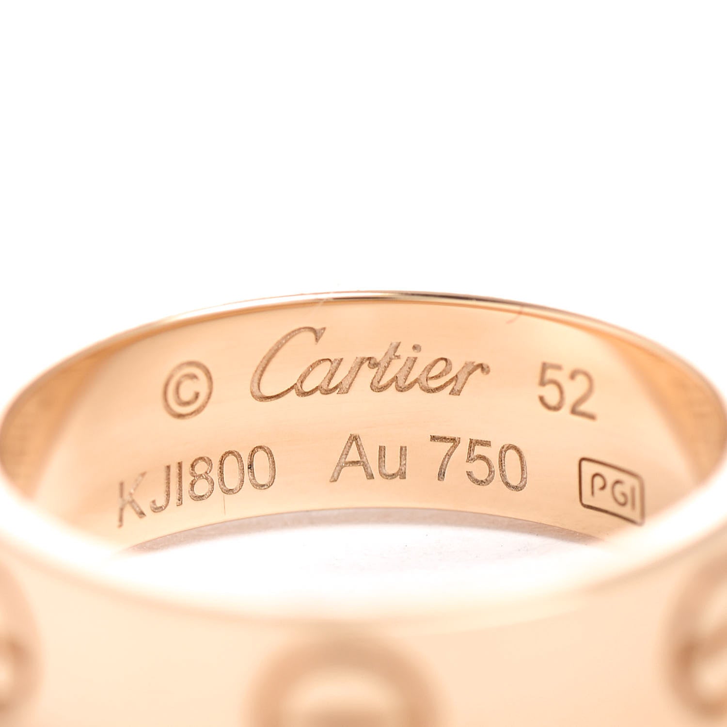 Cartier 18K Yellow Gold 5.5mm LOVE Ring 52 6 6 of 7