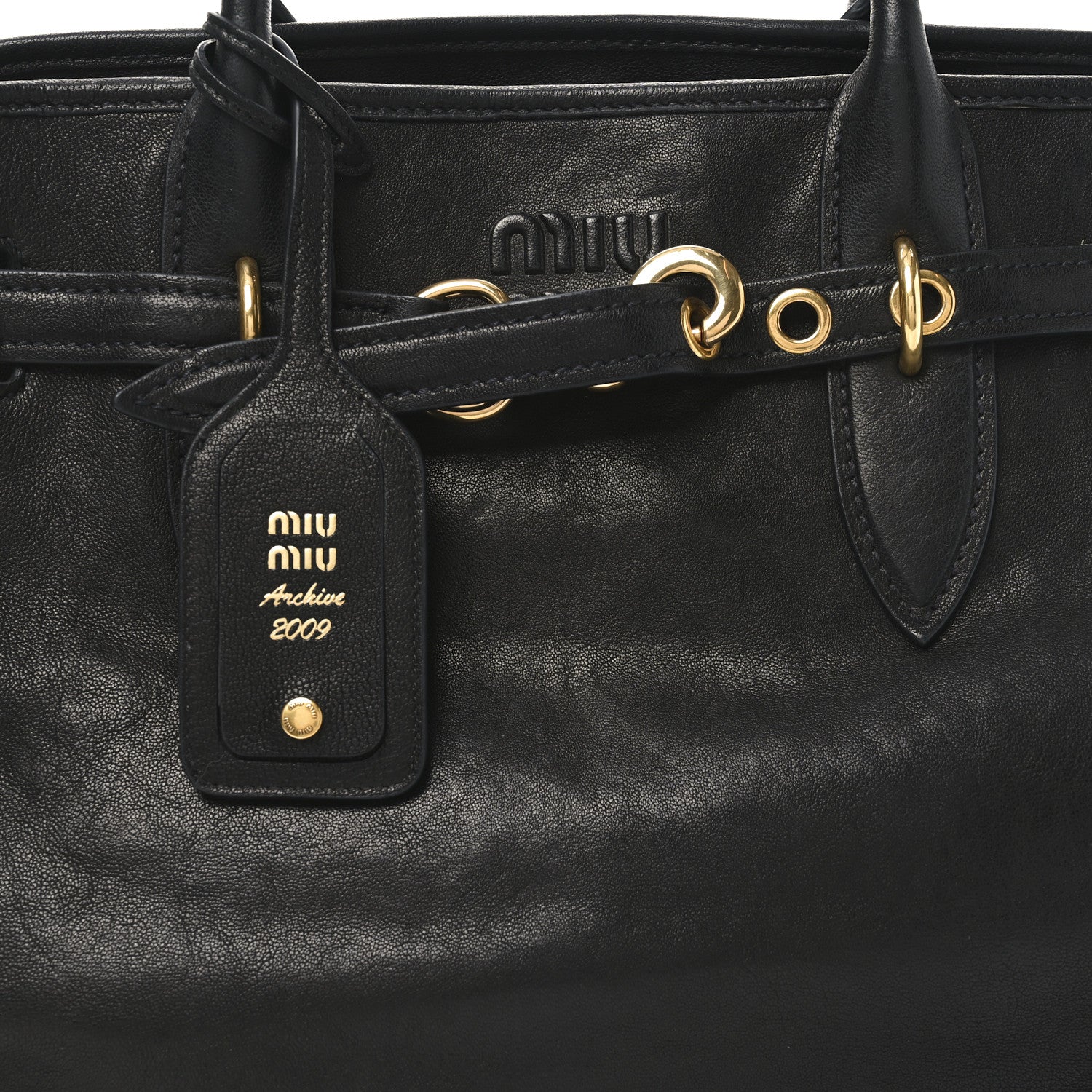 Miu Miu Nappa Medium Aventure Bag Black 8 of 10