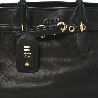 Miu Miu Nappa Medium Aventure Bag Black 8 of 10
