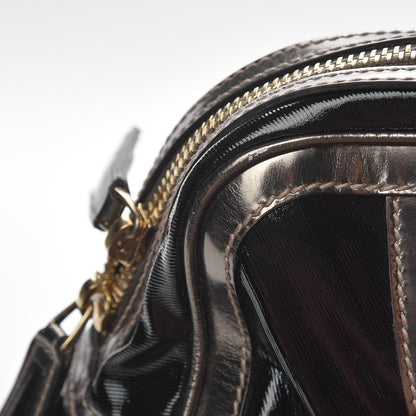 Gucci Dialux Pop Bamboo Top Handle Tote Black Pewter 9 of 10