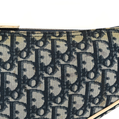 Christian Dior Monogram Mini Saddle Pochette White Blue 8 of 19