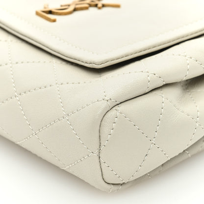 Saint Laurent Lambskin Quilted Monogram Mini Nolita Blanc Vintage 9 of 9