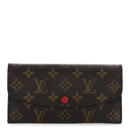 Louis Vuitton Monogram Emilie Wallet Fuchsia 1 of 7