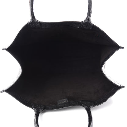 Christian Dior Oblique Calfskin Embossed Book Tote Black 5 of 10