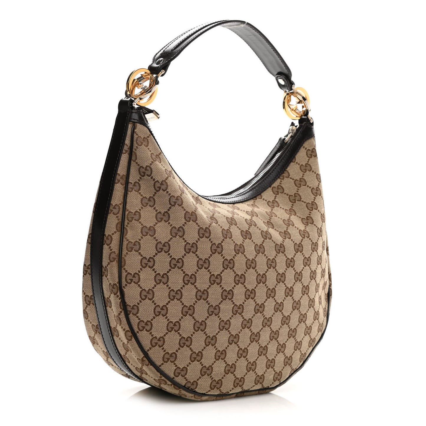 Monogram Medium GG Twins Hobo Dark Brown
