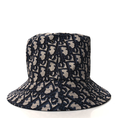 Christian Dior Oblique Reversible Teddy-D Brim Bucket Hat Blue 3 of 13