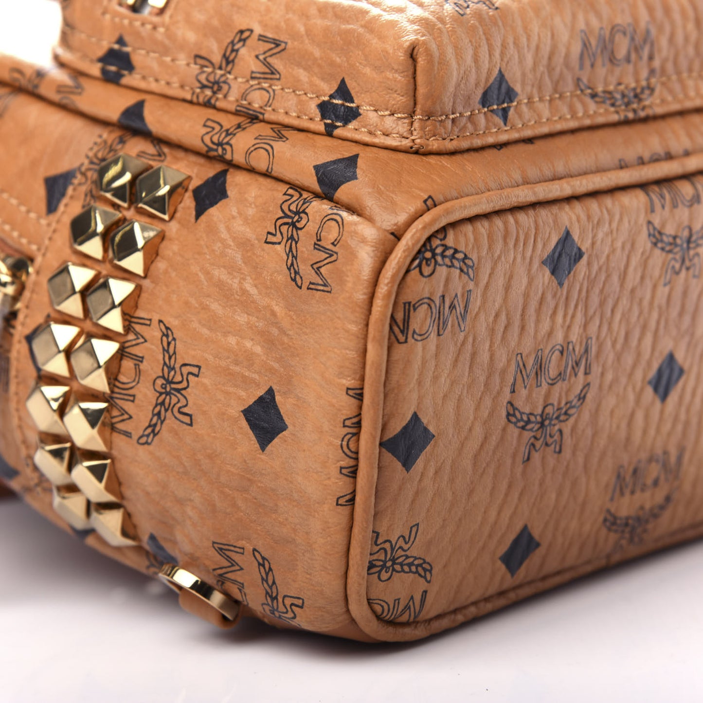 Visetos Side Stud X-Mini Stark Backpack Cognac
