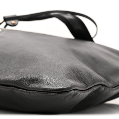 Saint Laurent Calfskin Studded Drawstring Tote Black 10 of 10