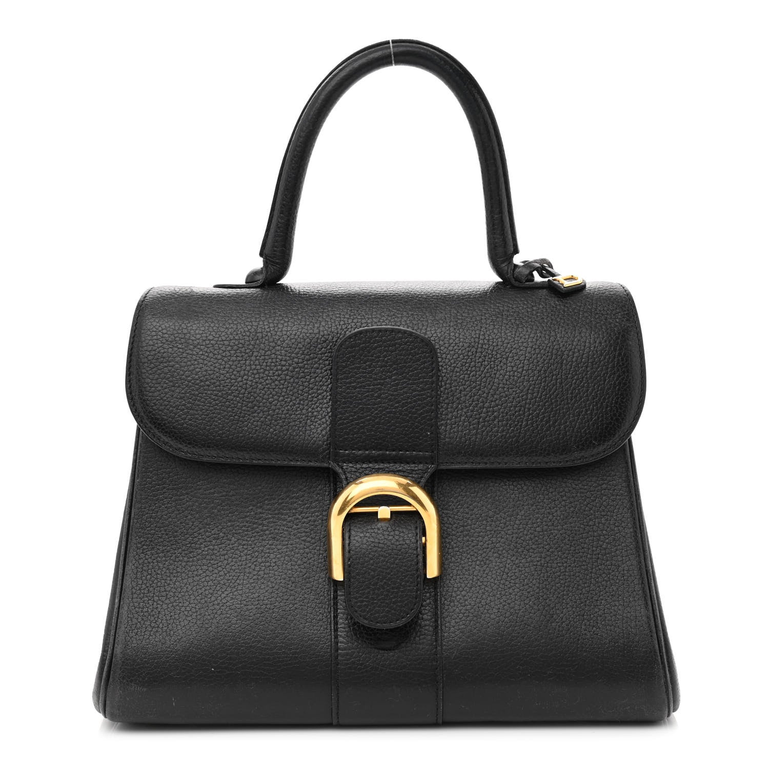 Delvaux Crispy Calfskin MM Brillant Satchel Black 1 of 19