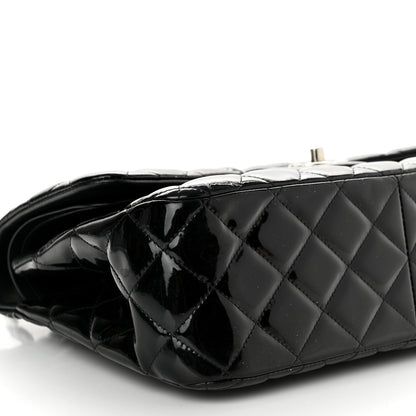 Chanel Patent Quilted Jumbo Double Flap Black 9 of 15